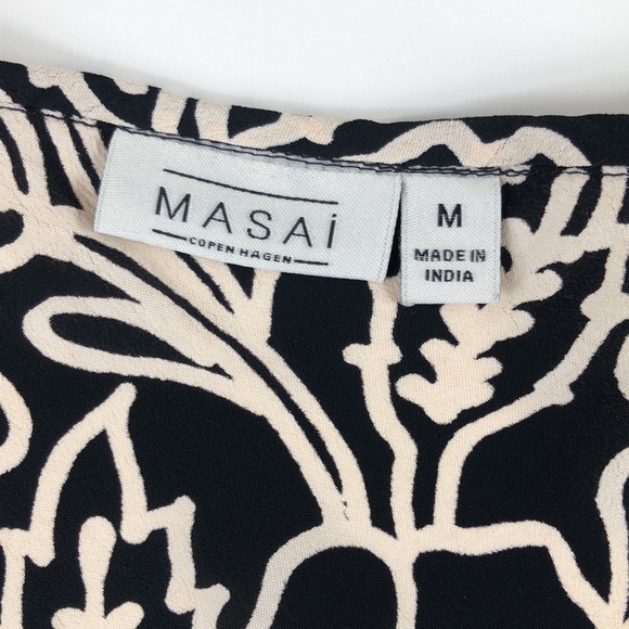 Masai Copenhagen Tunic Size Medium Kaza Floral Creped Viscose Lagenlook - Picture 4 of 12